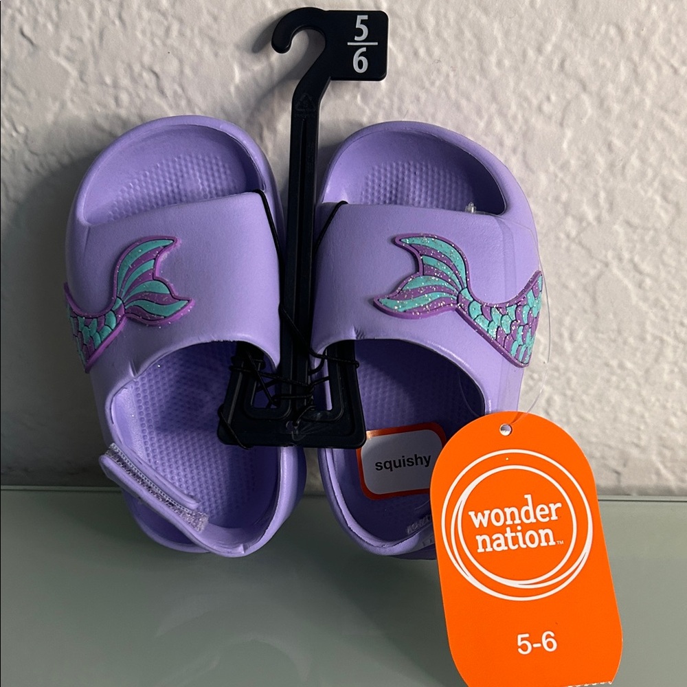 Toddler Icon Eva Slide Purple | Wonder Nation - Size 5-6 | NWT